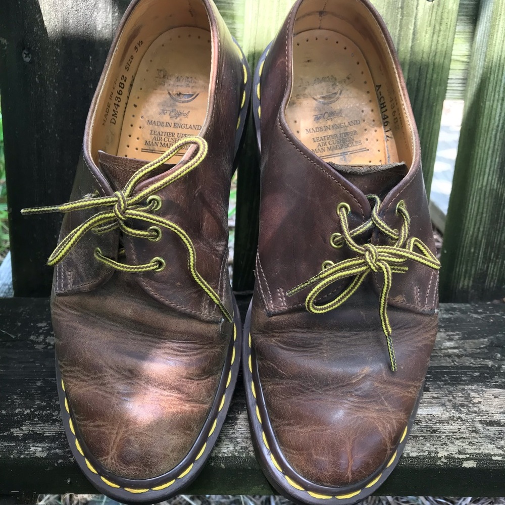 Vintage Dr. Martens Brown Oiled Leather US 7.5